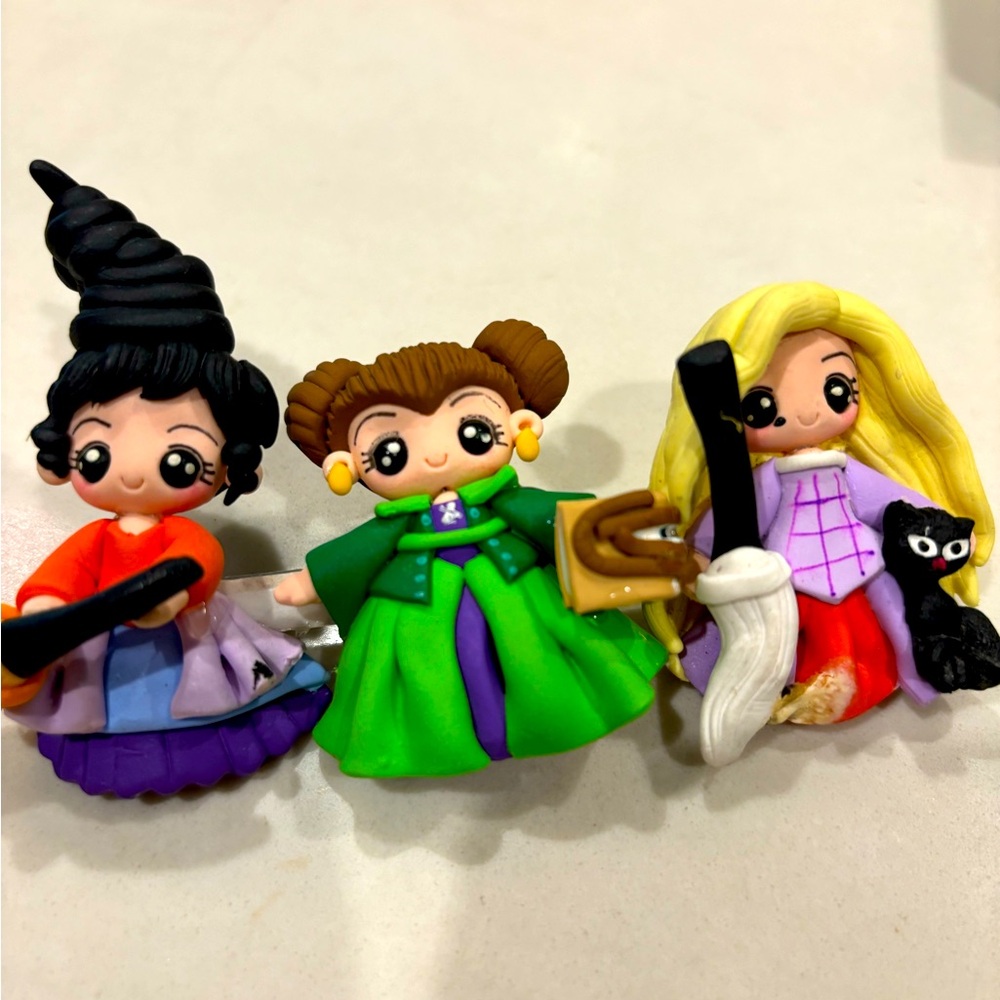 Hocus Pocus clay Halloween Sanderson sisters Brooch Pin